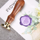 100pcs Retro Octagon Fire Painting Pills Sealing Wax Grain for Envelope (C)