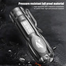 USB Rechargeable LED Beads Flashlight Portable Torch with Built - in Battery