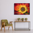 Painting By Numbers Kit DIY Vortex Sunflower Canvas Oil Art Picture Craft