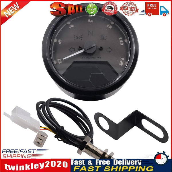 CS-363 Motorcycle Speedometer Tachometer Waterproof Fuel Meter Odometer Newly
