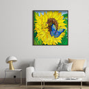 Diamond Painting Partial Special Drill Sunflower butterfly Picture of Rhin