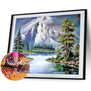5D DIY Diamond Painting Full Round Drill Snow Mountain Wall Decor Rhineston
