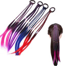 Hair Extension Colorful Rubber Bands Wig Ponytail Headband Hair Ornament