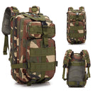 30L Outdoor Sport Waterproof Backpacks Large Storage Rucksack (Jungle Camo)