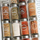 144X Spice Jar Labels Stickers Transparent Bottle Lable Accessories Kitchen R3O3