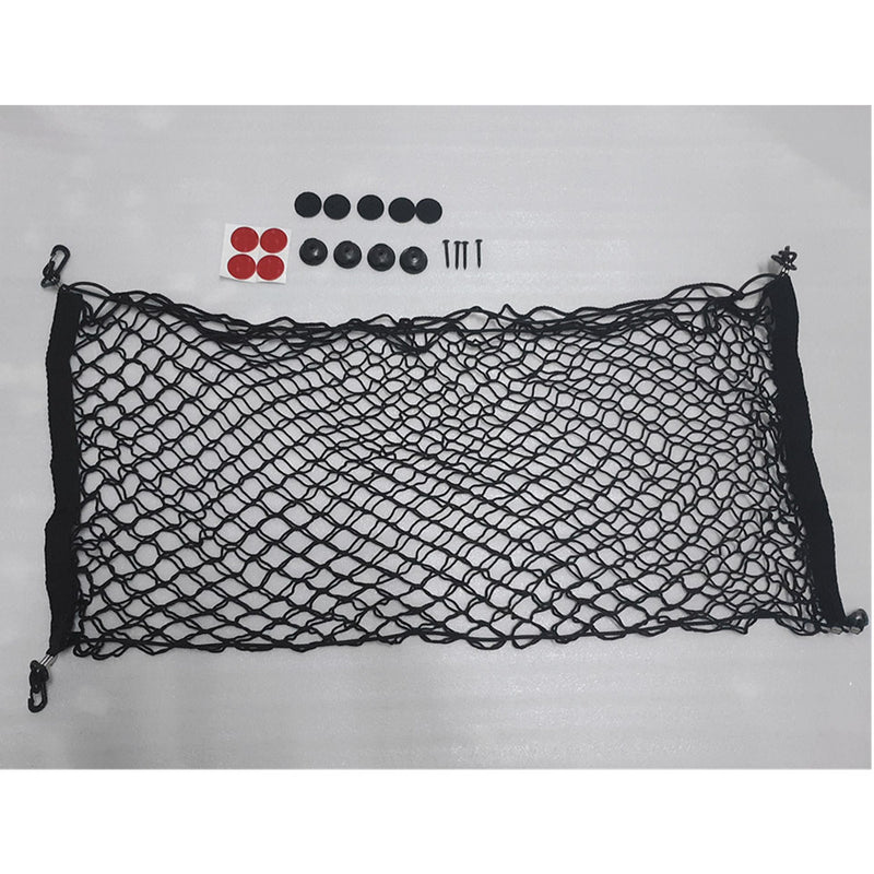 100x50CM Trunk Rear Storage Cargo Luggage Net&4 Hooks For Car Van Pickup SUV MPV