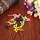 16pcs/Novelty Fruit Forks Plastic Musical Note Shape Food Fruit Fork