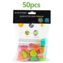 Glowing Rocks, 50 Pcs Aquarium Garden Glow in The Dark Pebbles Luminous Stones