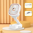 #A Mute Hanging Neck Fans 2 Speed Handheld Fan Desktop Fan for Outdoor Sport Tra