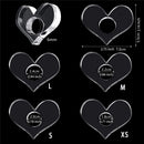 Acrylic Bookmarker Thumb Book Support Book Page Holder Love Heart Bookmark