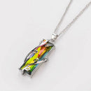 For Women Men Crystal Necklace Rainbow Stone Tree Pendant Amethyst Pendant