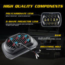 5x7 inch LED Headlight for Jeep 300W Headlamp with High Low Beam DRL Turn Signal