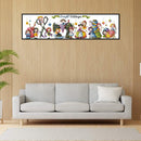 11CT Partial Cross Stitch Craft Village Counted DIY Embroidery Home Decoration