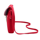 Simple PU Women Casual Shoulder Bags Pure Messenger Phone Handbag/Red