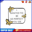 Fashion Letter Brooch Lapel Pins Bag Clothes Denim Shirt Decor (Style 4)