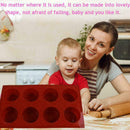 8 Grids Round Silicone Mold Soap Cake Bread Cupcake Moulds BEST Baking K3O1 G3D9