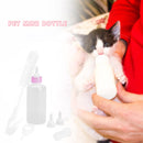 Puppy Feeding Bottle Set Pet Dog Cat Nursing Feeder w/Brush Pacifier (Pink)