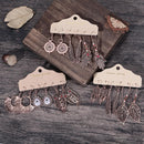 Jewelry Ethnic Geometric Drop Dangle Circle Leaf Tassel Fringe Earrings Set