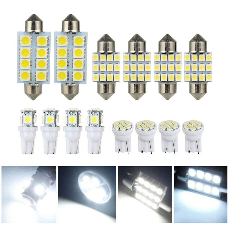 Dome Door Trunk License Plate Lamp Combo LED Inside Bulb Kit Car Interior Light
