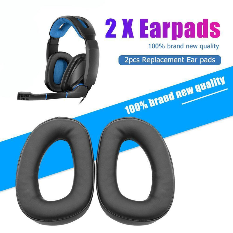 2pcs Ear Pads Memory Foam Cushions Earpad for Sennheiser GSP 300 301 302 303 350