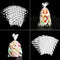 White Candy Gift Cellophane Bag Cookie Package Bake Wrapping Dot Stripe