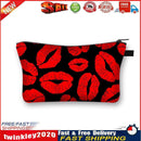 Red lips Printed Hand Hold Travel Storage Cosmetic Bag Toiletry Bag Newly