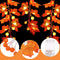 Fall Maple Leaves Pumpkin LED Fairy String Light Lamp Party Halloween Decor,`