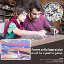Educational Jigsaw Toys 1000pcs DIY Beach Oil Painting Puzzle for Kids Adul