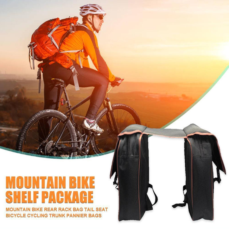 Mountain Bike Trunk Bags Bicycle Double Side Rear Rack Tail Seat Pannier Newly