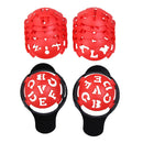 7pcs Golf Ball Liner Drawing Alignment Marker Golf Training Aids (Red) Newly