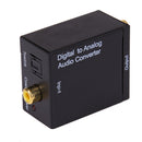 Digital Optical Coax Coaxial Toslink to Analog RCA L/R Converter Adapter Newly