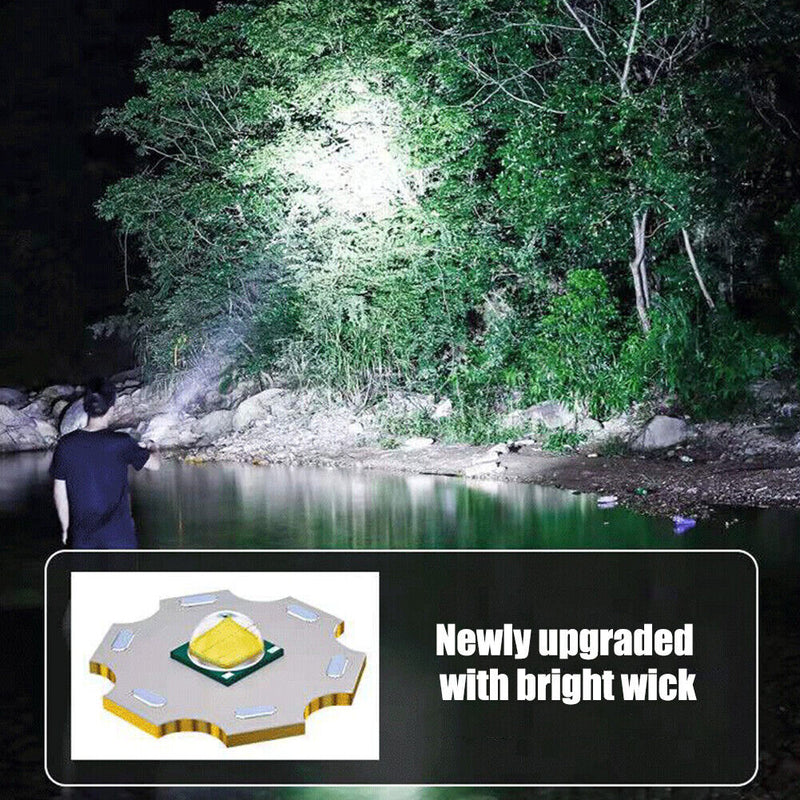 LED COB Flashlight USB Rechargeable 300LM Household 4 Modes Waterproof Ligh