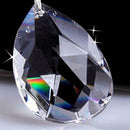 10x 28mm Clear Glass Crystal Prism Tear Drop DIY Pendant Chandelier Jewelry U0J9
