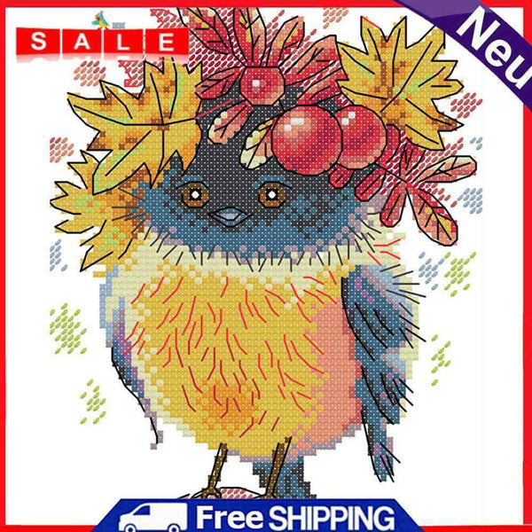 Partial Cross Stitch Art Paint 14CT Stamped Bird Embroidery Wall DIY Ornament