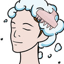 Silicone Soft Hair Washing Bathing Shampoo Brush Non-Slip Head Body Massage Comb