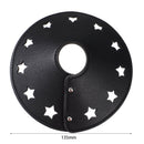 PU Leather Star Table Lamp Shade Covers Dustproof Spotlight Case (Black) Newly