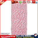 1 Roll 100 Meters 2Ply Cotton Twine DIY Weaving Handmade Craft Rope (Pink) Newly