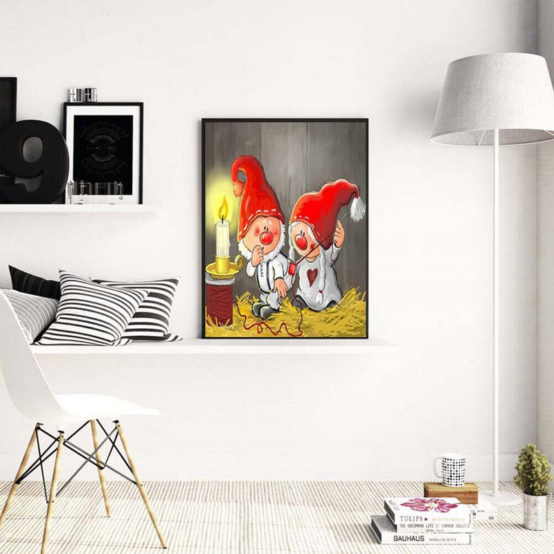 40x50cm Paint By Numbers Gnome Oil for Adults Children Room Home Wall Decor Gift