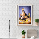 5D DIY Full Round Drill Diamond Painting Dog Cross Stitch Embroidery Mosaic K