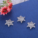 10pcs Acrylic Rhinestone Button DIY Wedding Dress Button Snowflake Shape Craft T