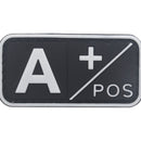 PVC Bag Medal Badges DIY Stickers Embroidery Positive Blood Type Patches Bracelet