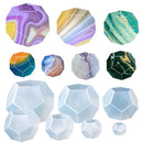 Three-Dimensional Pentagon Silicone Molds 7pcs Craft Supplies for Home Ornament