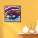 DIY Color Eye Rhinestone Drawing Part Special Shape Diamond Painting Kit Decor