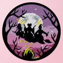 Partial Embroidery Witch Moon Cross Stitch Kits 11CT Stamped DIY Canvas Crafts