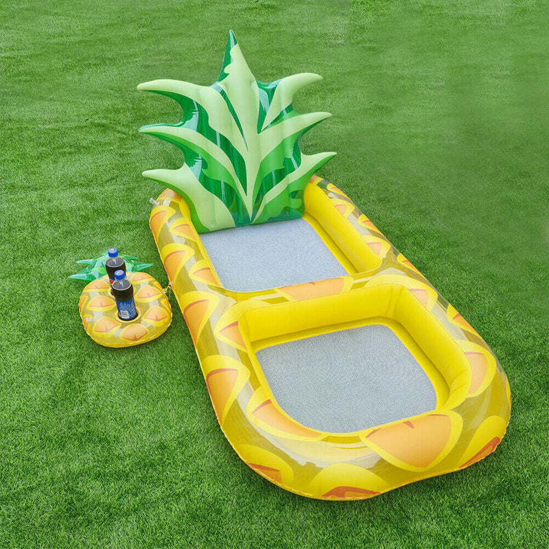Inflatable Swimming Pool Floating Row Air Summer Water Float (Pineapple)