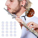 20x Silicone Flute Key Plugs Open Holed Flute Plugs for Flute Beginner White