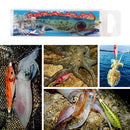 9g Luminous Squid Jigs Artificial Wood Shrimps Cuttlefish for Sea Fishing Hoo