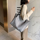 Fashion Big Capacity Shoulder Bag Nylon Handbag Female Solid Color Shopping Tote