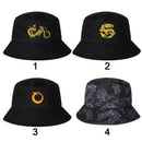 Men Fashion Gifts Cartoon Cap Sun Hat Dragon Pattern Bucket Hats Fishing Cap