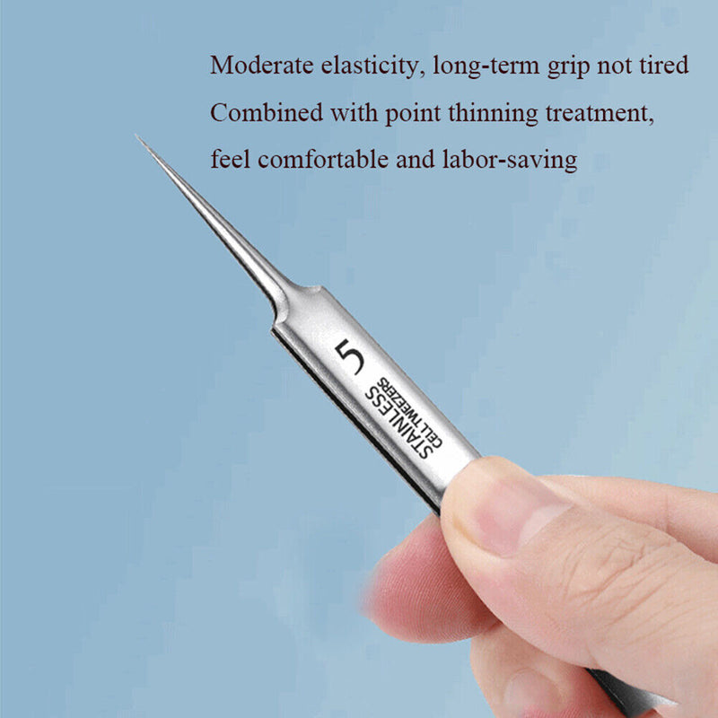 Acne Needle Nursing Clip Tweezers Blackhead Remover Skin Care Tools (A) Newly